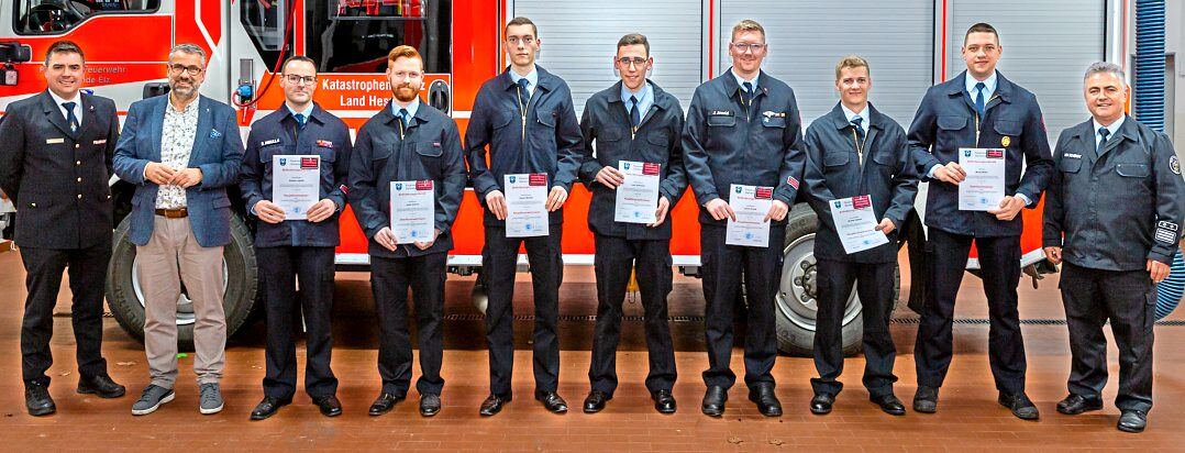 14 neue aktive Mitglieder in der Gemeinde stärken die Einsatzkraft / Das ist auch notwendig, wenn man auf die Zahl der Einsätze und der ehrenamtlichen Stunden blickt. Fotos: Klaus-Dieter Häring
