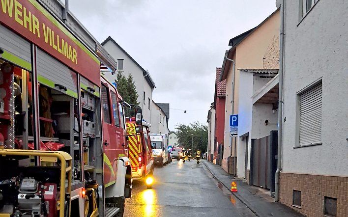 Einsatz für die Feuerwehr in Villmar. Foto: Feuerwehr Villmar