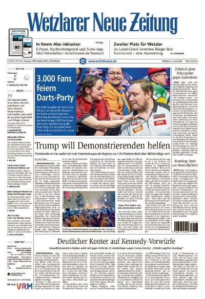 Wetzlarer Neue Zeitung 2026-01-12