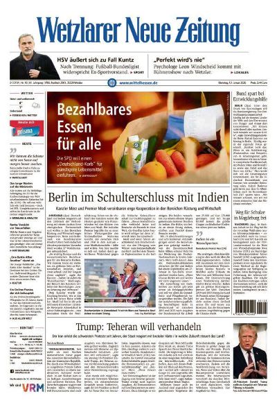 Wetzlarer Neue Zeitung 2026-01-13