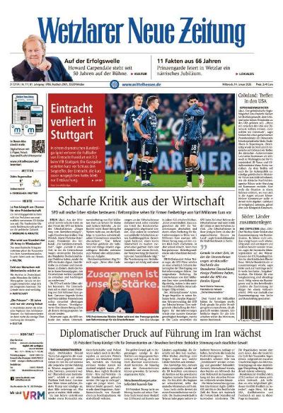 Wetzlarer Neue Zeitung 2026-01-14