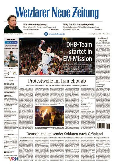 Wetzlarer Neue Zeitung 2026-01-15