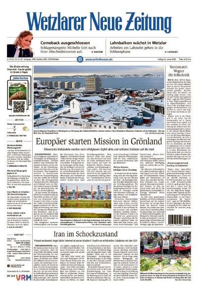 Wetzlarer Neue Zeitung 2026-01-16