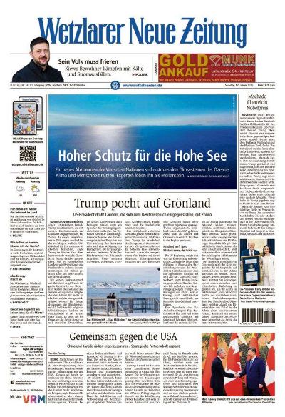 Wetzlarer Neue Zeitung 2026-01-17