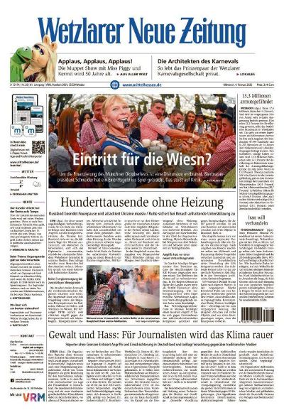 Wetzlarer Neue Zeitung 2026-02-04