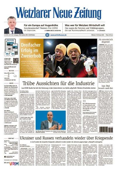 Wetzlarer Neue Zeitung 2026-02-18