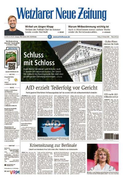 Wetzlarer Neue Zeitung 2026-02-27