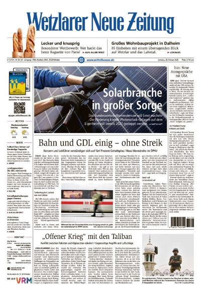 Wetzlarer Neue Zeitung 2026-02-28