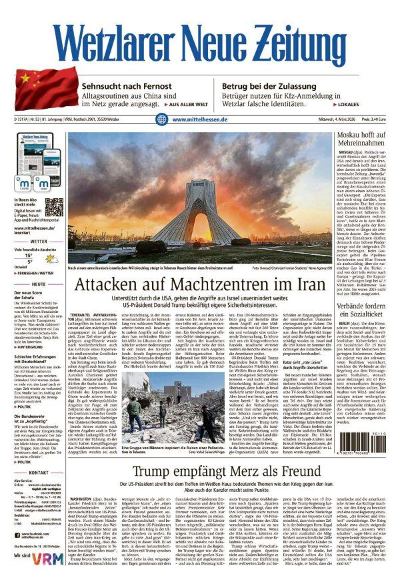 Wetzlarer Neue Zeitung 2026-03-04