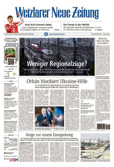 Wetzlarer Neue Zeitung 2026-03-20