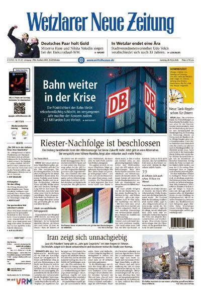 Wetzlarer Neue Zeitung 2026-03-28