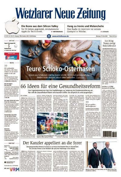 Wetzlarer Neue Zeitung 2026-03-31