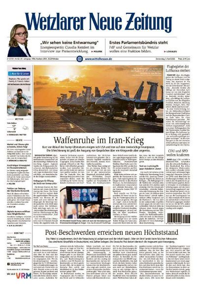 Wetzlarer Neue Zeitung 2026-04-09