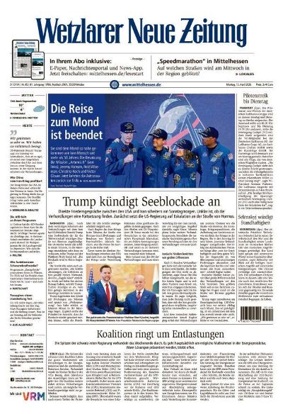 Wetzlarer Neue Zeitung 2026-04-13