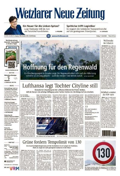 Wetzlarer Neue Zeitung 2026-04-17