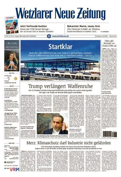 Wetzlarer Neue Zeitung 2026-04-23