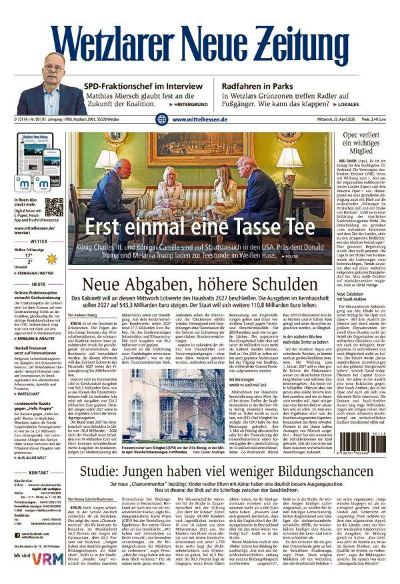 Wetzlarer Neue Zeitung 2026-04-29