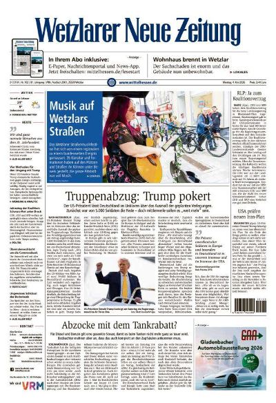 Wetzlarer Neue Zeitung 2026-05-04