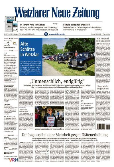 Wetzlarer Neue Zeitung 2026-05-18