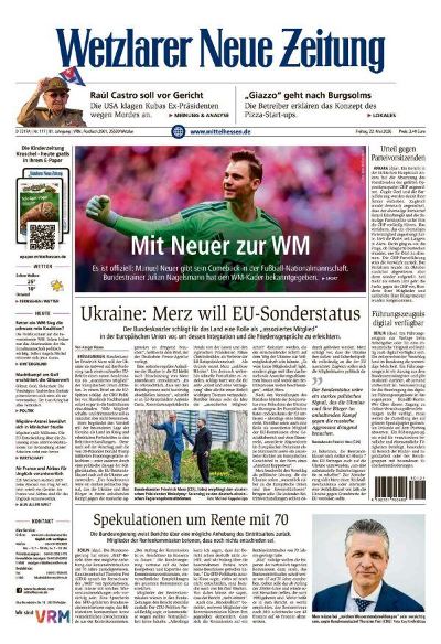 Wetzlarer Neue Zeitung 2026-05-22