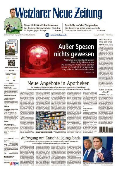 Wetzlarer Neue Zeitung 2026-05-23