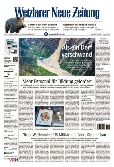 Wetzlarer Neue Zeitung 2026-05-27