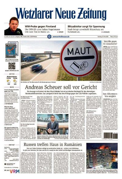Wetzlarer Neue Zeitung 2026-05-30