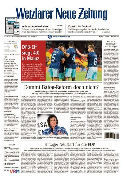 Wetzlarer Neue Zeitung 2026-06-01