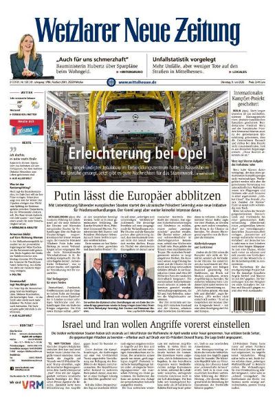 Wetzlarer Neue Zeitung 2026-06-09
