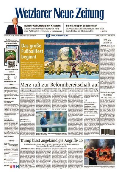Wetzlarer Neue Zeitung 2026-06-12