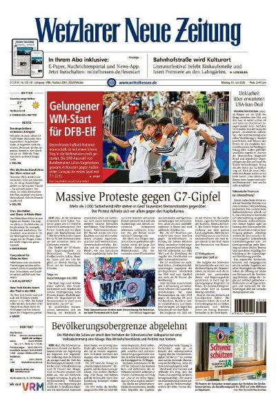 Wetzlarer Neue Zeitung 2026-06-15