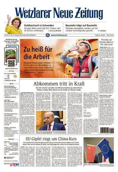 Wetzlarer Neue Zeitung 2026-06-19