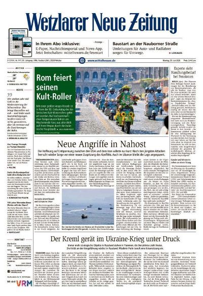 Wetzlarer Neue Zeitung 2026-06-29