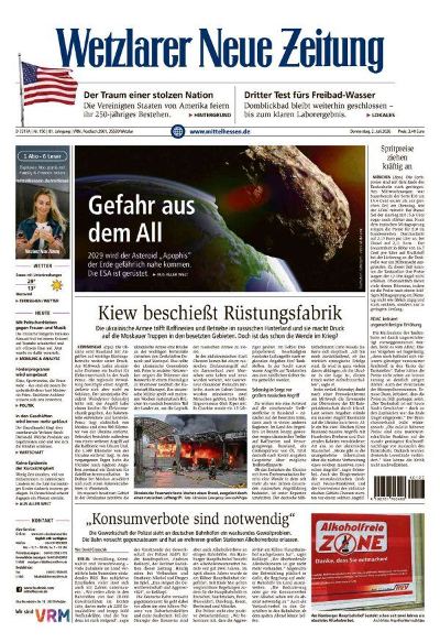 Wetzlarer Neue Zeitung 2026-07-02