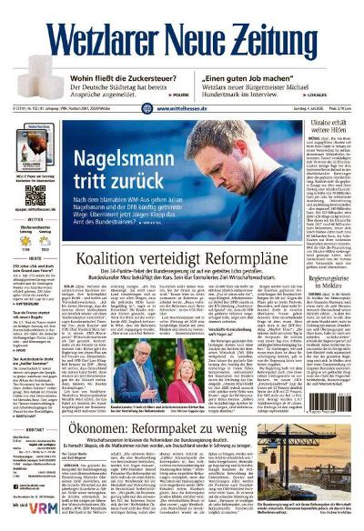 Wetzlarer Neue Zeitung 2026-07-04