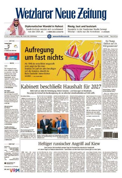 Wetzlarer Neue Zeitung 2026-07-07