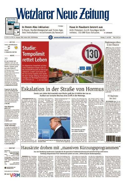 Wetzlarer Neue Zeitung 2026-07-13