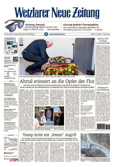 Wetzlarer Neue Zeitung 2026-07-15