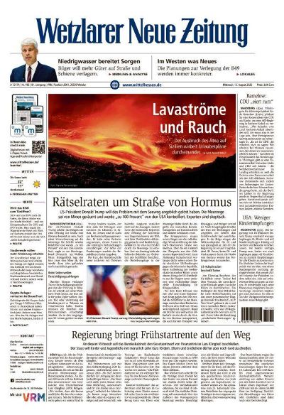 Wetzlarer Neue Zeitung 2026-08-12