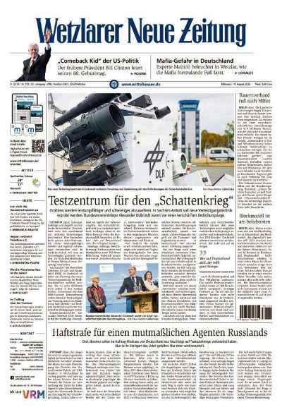 Wetzlarer Neue Zeitung 2026-08-19