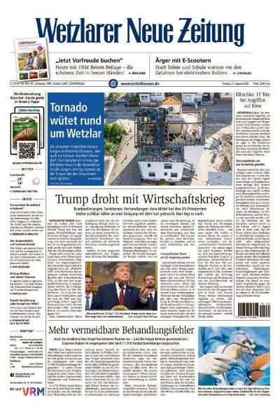Wetzlarer Neue Zeitung 2026-08-21