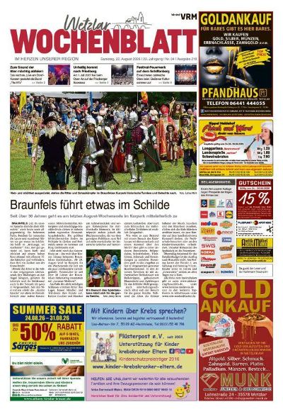 Wetzlar Wochenblatt 2026-08-22