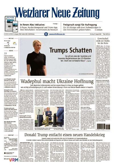 Wetzlarer Neue Zeitung 2026-08-24