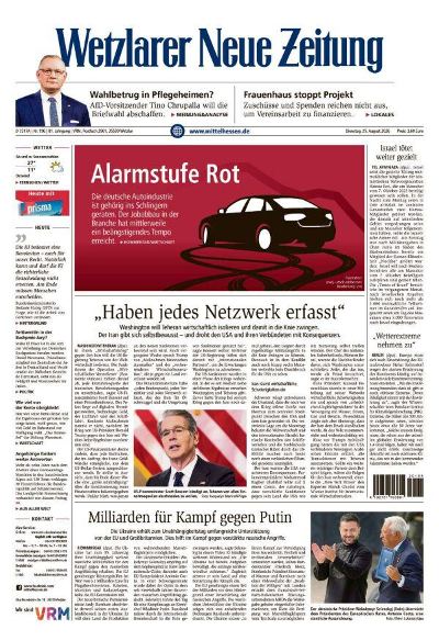 Wetzlarer Neue Zeitung 2026-08-25