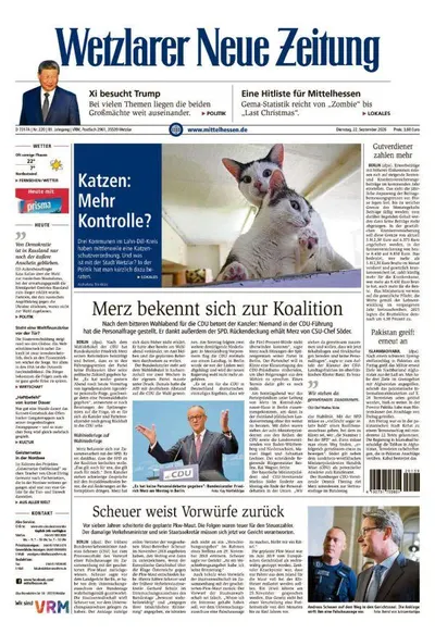 Wetzlarer Neue Zeitung 2026-09-22
