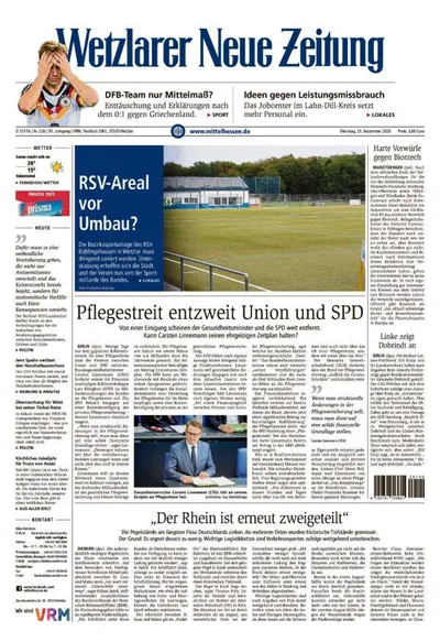 Wetzlarer Neue Zeitung 2026-09-29
