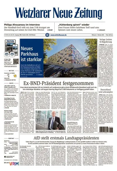 Wetzlarer Neue Zeitung 2026-10-07