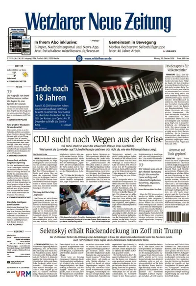 Wetzlarer Neue Zeitung 2026-10-12