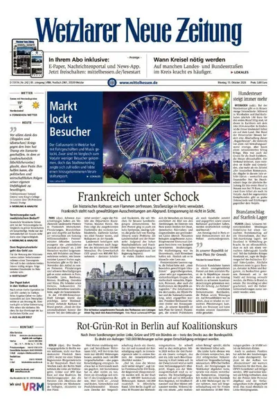 Wetzlarer Neue Zeitung 2026-10-19